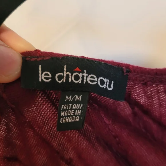 Le chateau burgundy sequins top - Picture 5 of 8